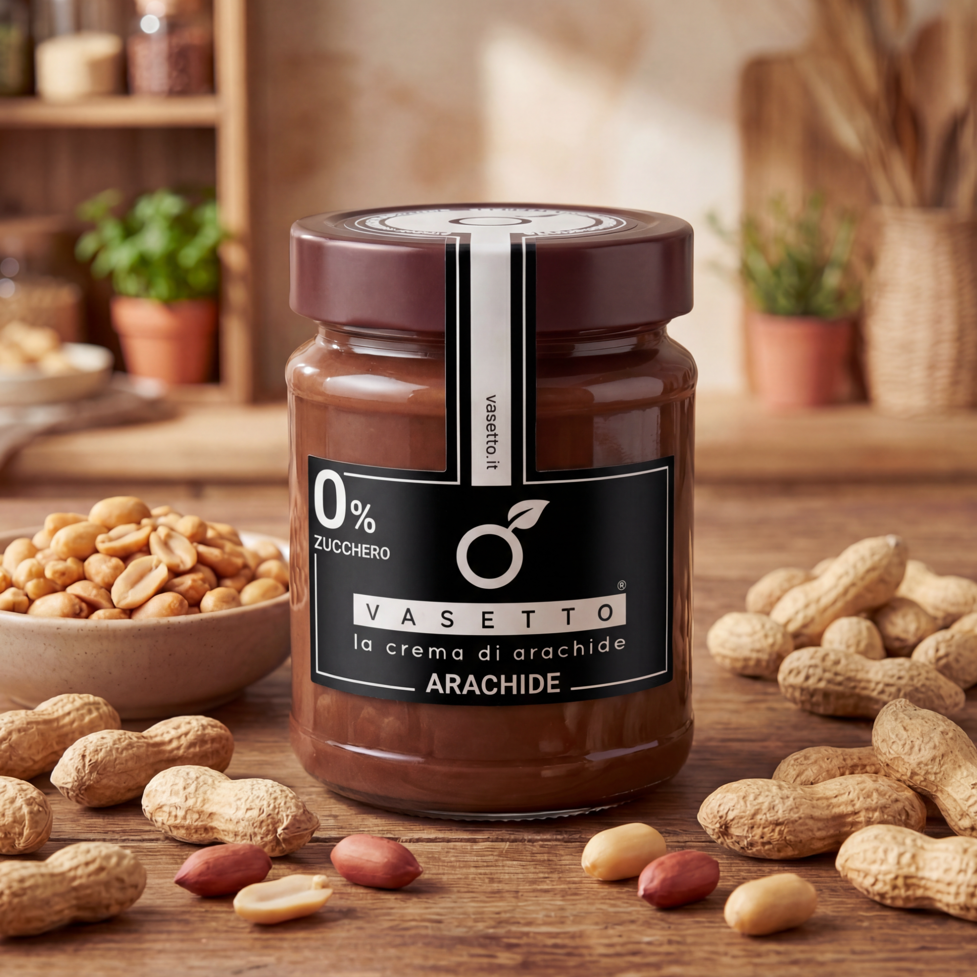 Sugar-free and vegan peanut butter