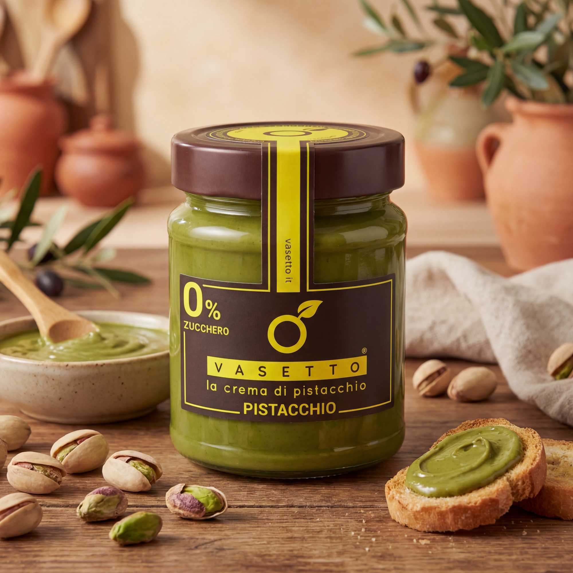 Sugar-free pistachio spread